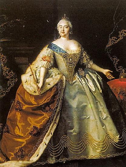 Louis Caravaque Portrait of Elizabeth of Russia oil painting image